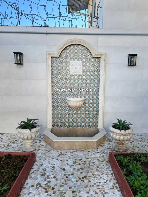 کاشی سنتی در آبنما