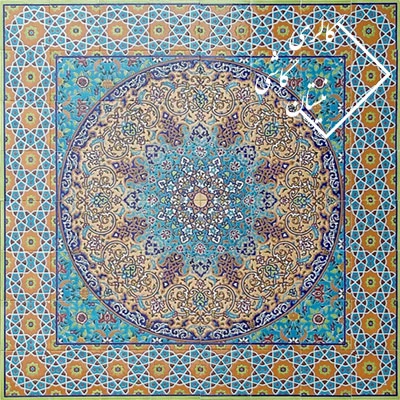 کاشی سنتی با نقوش ایرانی-تابلو کاشی