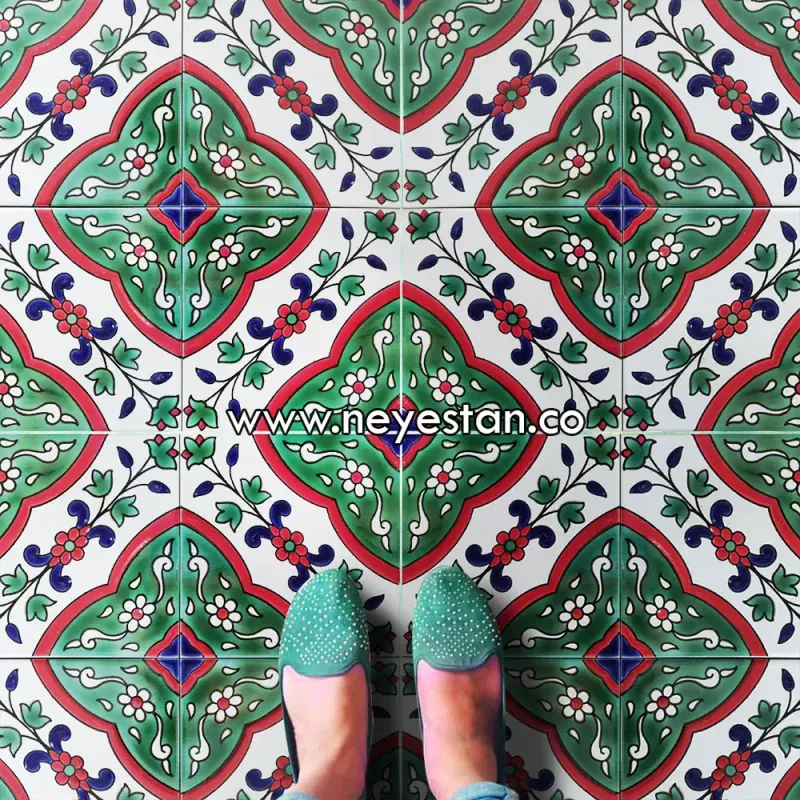 کاشی اسپانیایی مراکشی کار شده کف es230