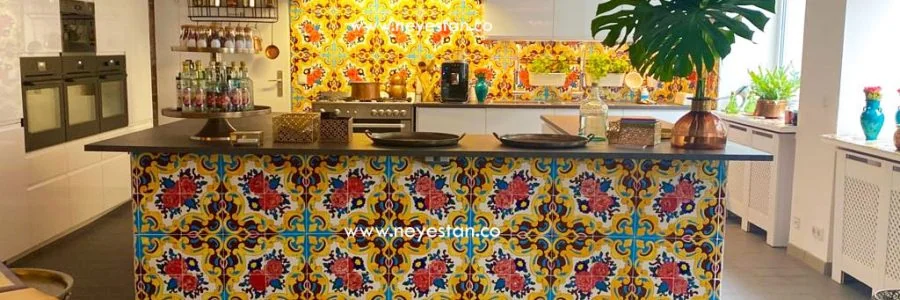 کاشی سنتی با نقوش ایرانی