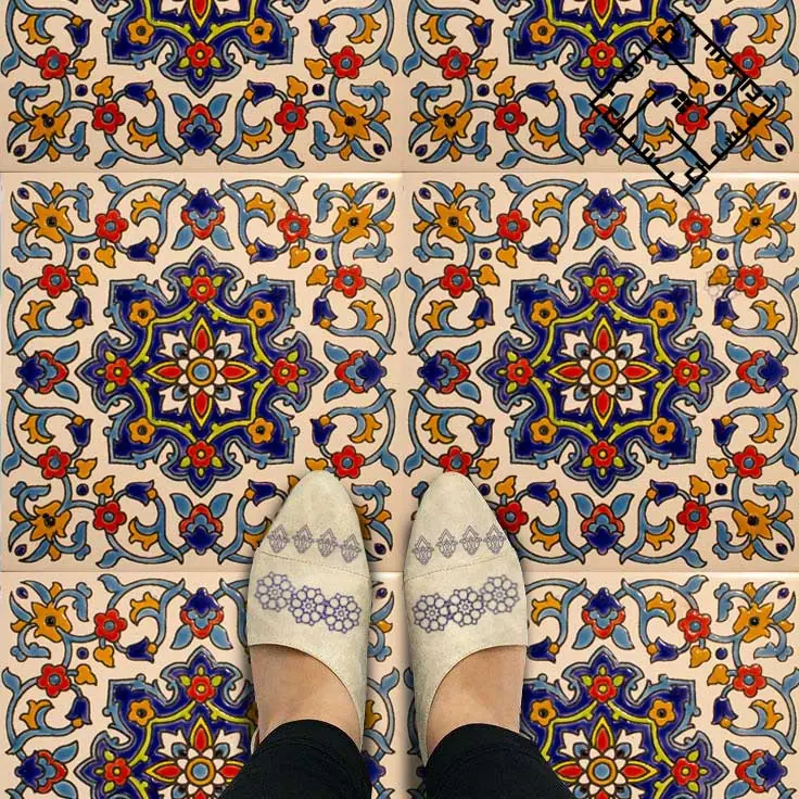 کاشی سنتی ایرانی با نقوش ایرانی