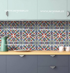 کاشی های سنتی ترکی بین کابینت