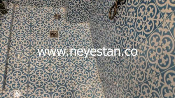 سرویس بهداشتی با کاشی سنتی
