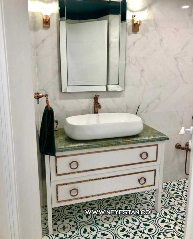 کاشی سرویس بهداشتی دست ساز با طرح مدرن es127-2