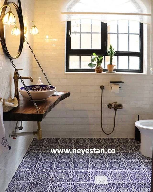 کاشی مترویی و خشت مترویی در سرویس بهداشتی