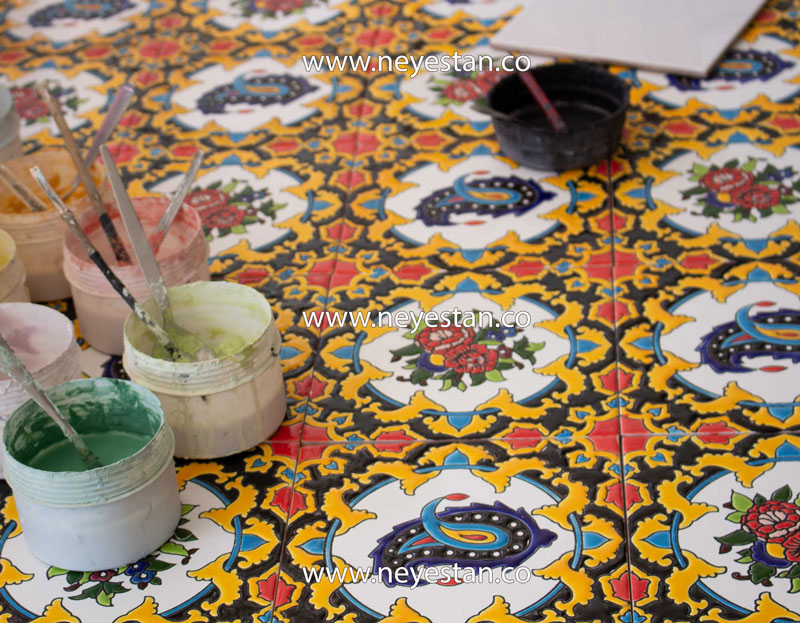 کاشی سنتی با نقوش ایرانی