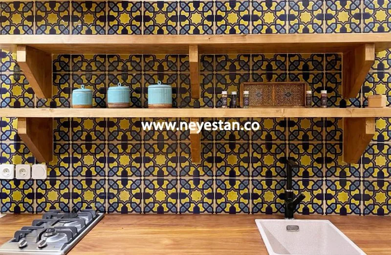کاشی آنتیک بین کابینتی 