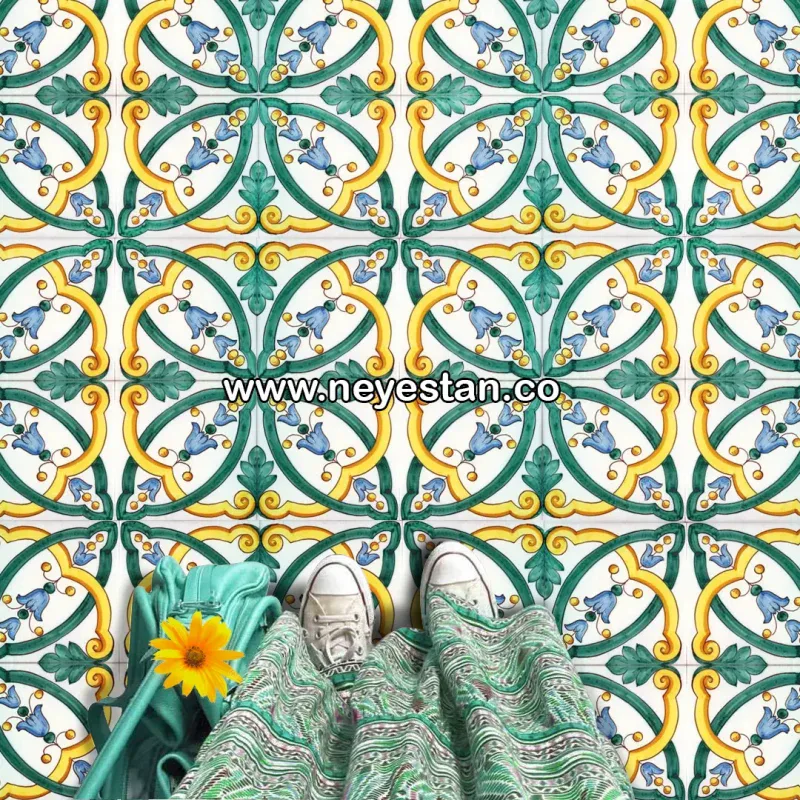 کاشی هفت رنگی اروپایی نیستان کد em57