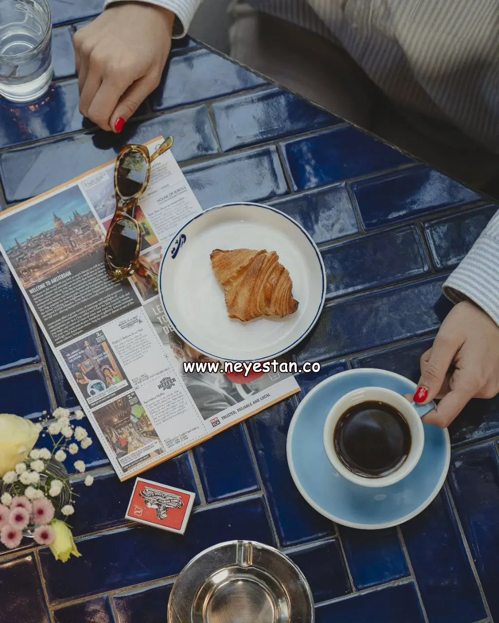 کاشی سنتی در کافه و رستوران