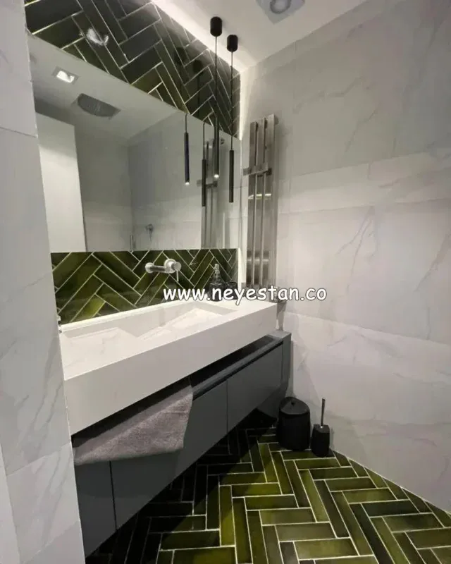 کاشی سبز سدری مترویی نیستان