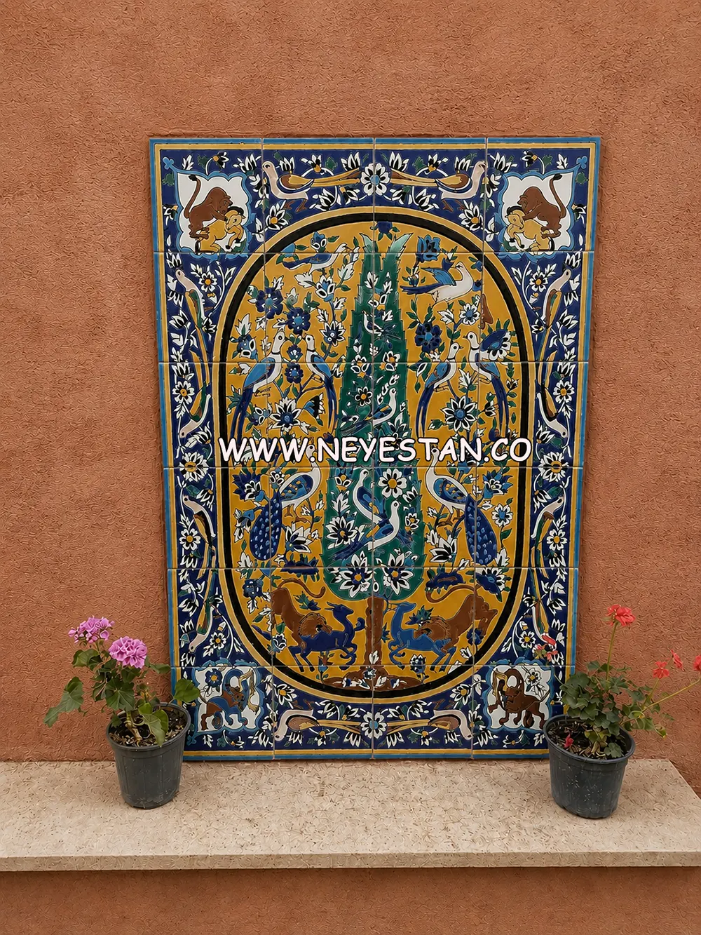 تابلو کاشی صفوی