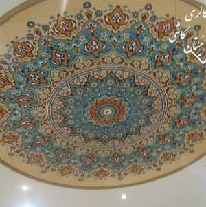 کاشی سنتی با طرح اسلیمی ایرانی