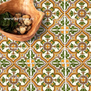 کاشی سنتی با طرح اسپانیایی مراکشیم مناسب کف و دیواره