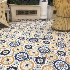 کاشی سنتی با طرح اسپانیایی- مراکشی